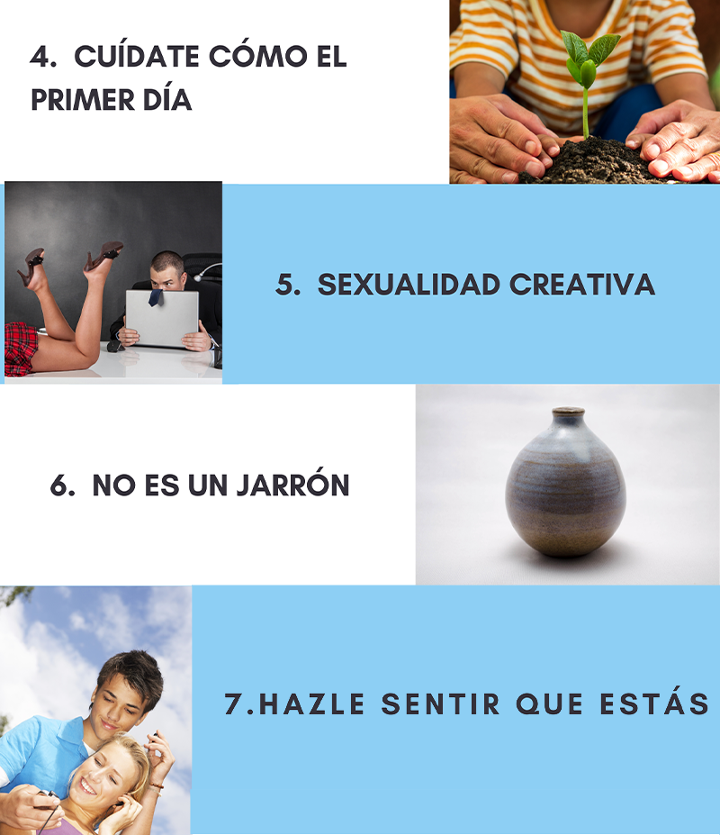 Seguir enamorando a la pareja con diferentes detalles